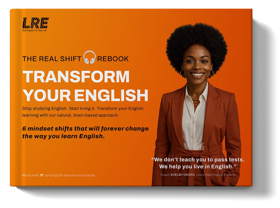 The Real Shift Rebook Cover - Transform Your English